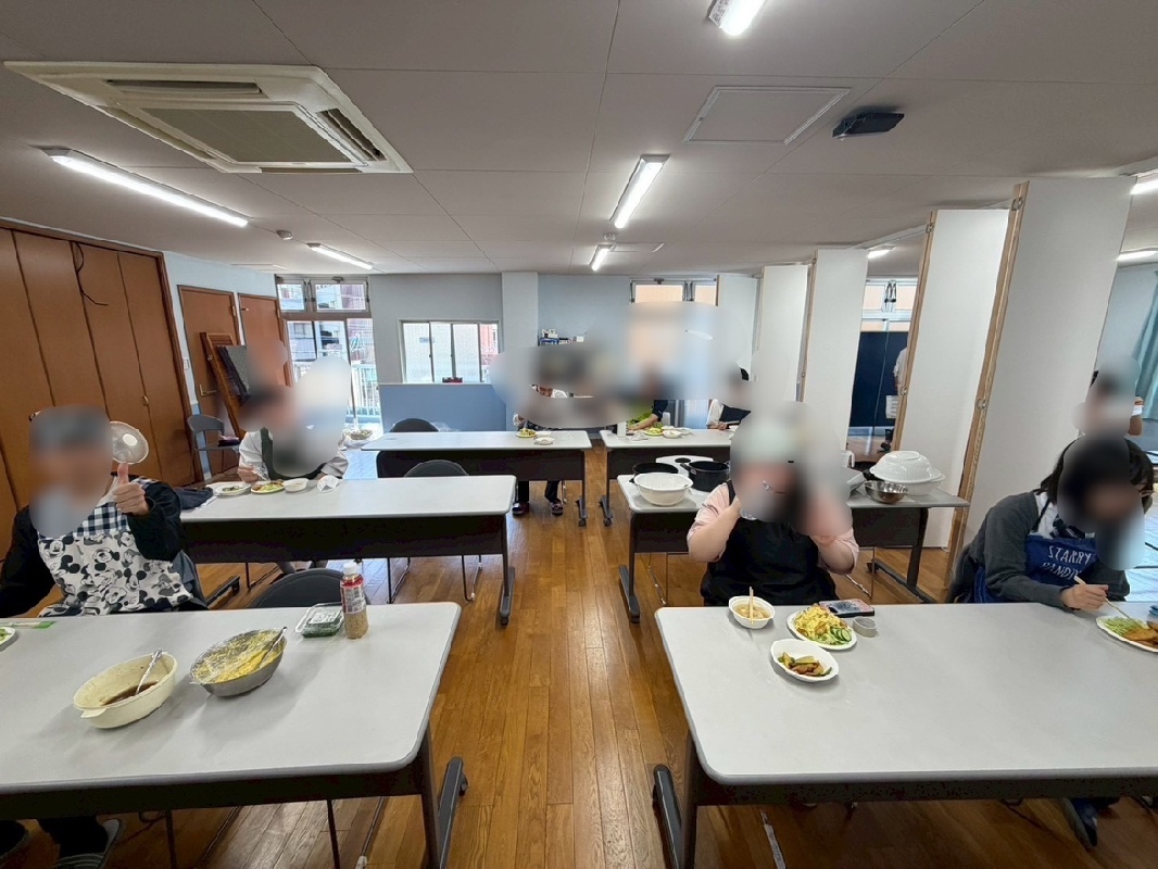 調理実習をしました。