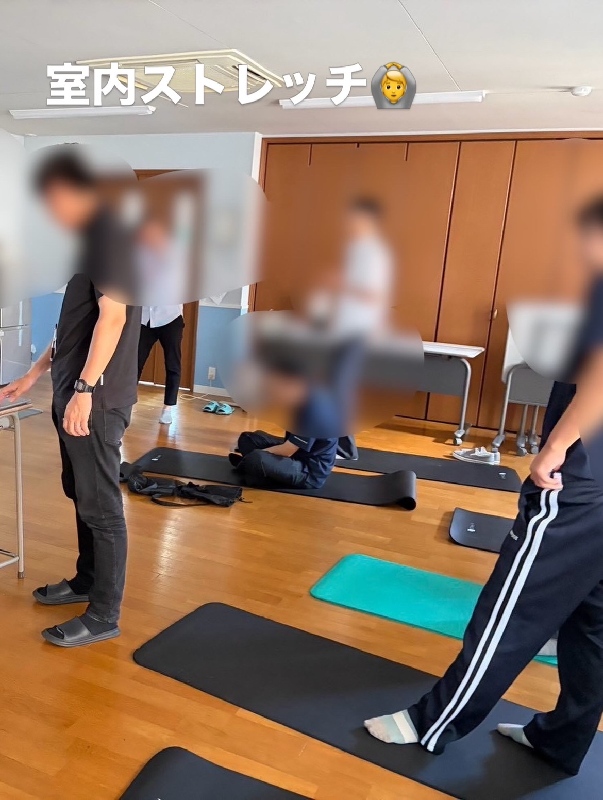 自立訓練　ストレッチとかき氷パーティー